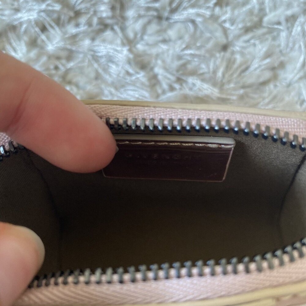 New! Givenchy 'Baby Antigona' Metallic Leather Crossbody Bag Pink MSRP $690 - Picture 12 of 12